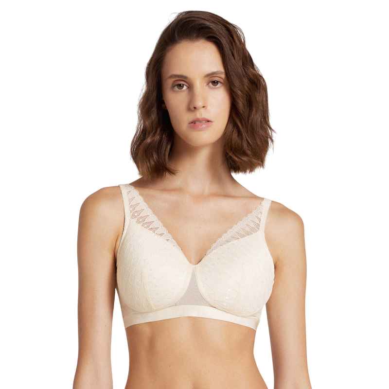 Бюстгальтер Megami для фиксации экзопротеза M9109 слоновая кость.