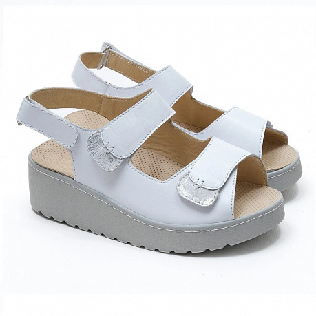 Сандалии Dr. Spektor женские 2408-4D-1 белые. Изображение 2 из 5