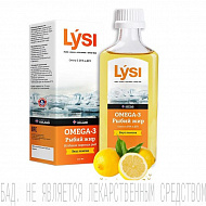 Лиси Рыбий жир из диких морских рыб Омега-3 вкус лимона 240мл.